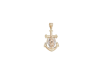 Fashionable Mother Mary Anchor Pendant